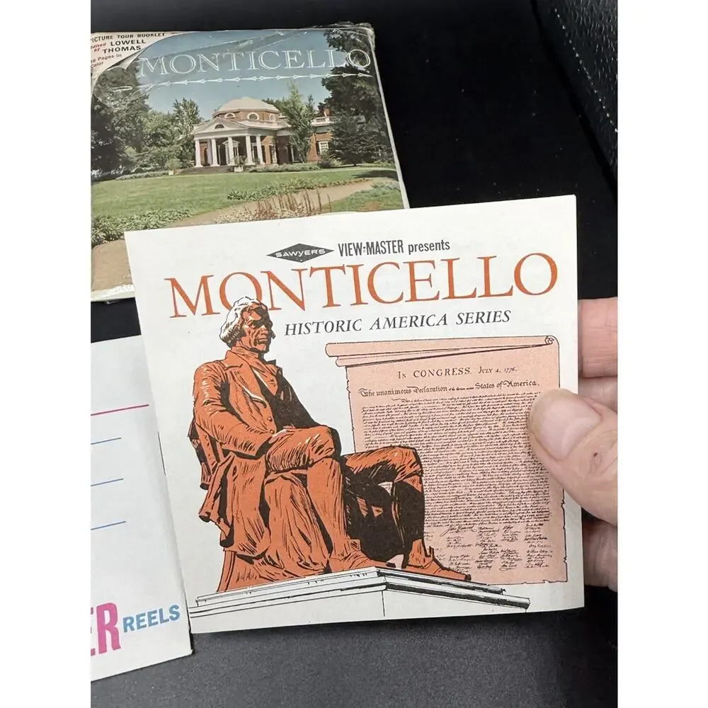 Sawyer's View-Master # A827 MONTICELLO, VIRGINIA Home of Thomas Jefferson